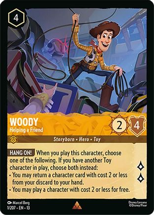 Woody - Helping a Friend (1/204) Attack of the Vine (Cold Foil)