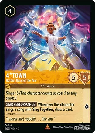 4*Town - Hottest Band of the Year (17/204) Attack of the Vine (Cold Foil)
