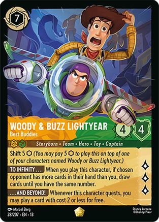 Woody & Buzz Lightyear - Best Buddies (28/204) Attack of the Vine (Cold Foil)