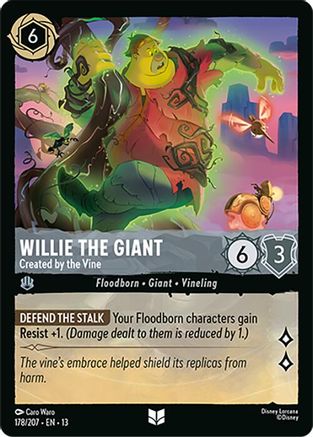 Willie the Giant - Created by the Vine (178/204) Attack of the Vine (Cold Foil)