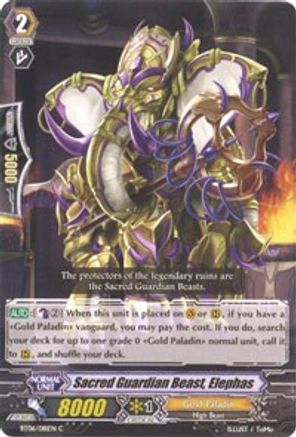 Sacred Guardian Beast, Elephas (BT06/081EN) [Breaker of Limits]
