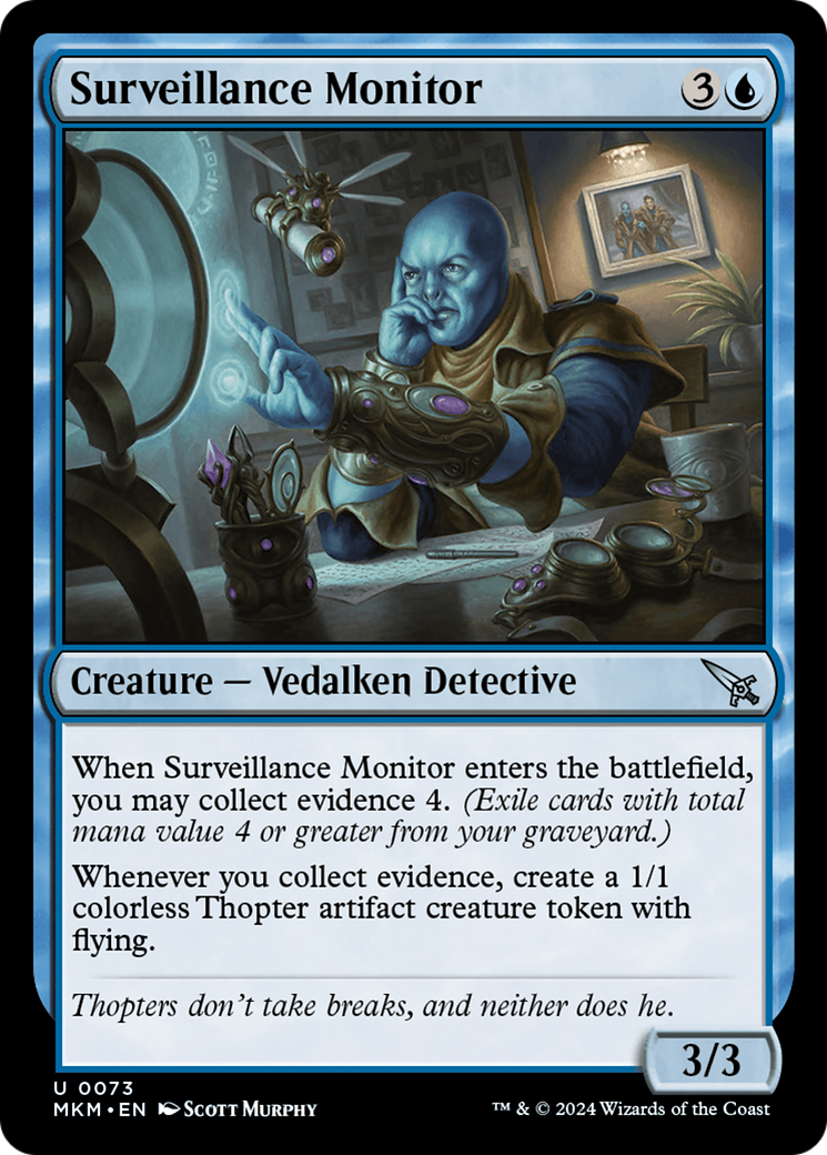 Surveillance Monitor (White) [Murders at Karlov Manor]