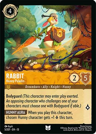 Rabbit - Hunny Paladin (5/204) Attack of the Vine (Cold Foil)