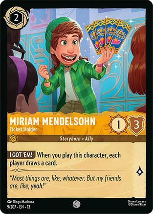 Miriam Mendelsohn - Ticket Holder (9/204) Attack of the Vine (Non-Foil)
