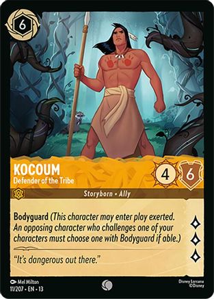 Kocoum - Defender of the Tribe (11/204) Attack of the Vine (Cold Foil)