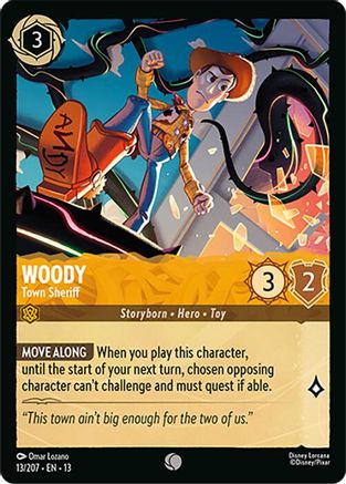 Woody - Town Sheriff (13/204) Attack of the Vine (Non-Foil)