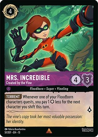 Mrs. Incredible - Created by the Vine (51/204) Attack of the Vine (Non-Foil)
