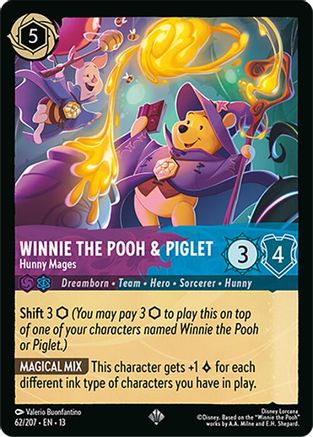 Winnie the Pooh & Piglet - Hunny Mages (62/204) Attack of the Vine (Non-Foil)