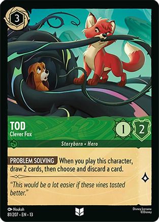 Tod - Clever Fox (81/204) Attack of the Vine (Non-Foil)