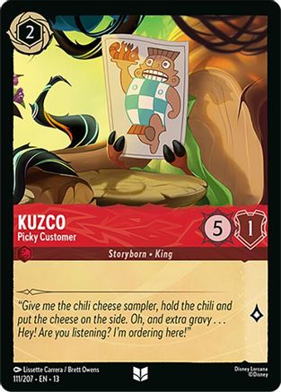Kuzco - Picky Customer (111/204) Attack of the Vine (Non-Foil)