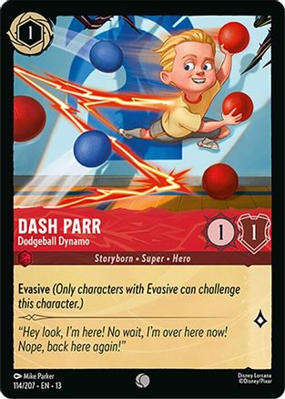 Dash Parr - Dodgeball Dynamo (114/204) Attack of the Vine (Cold Foil)