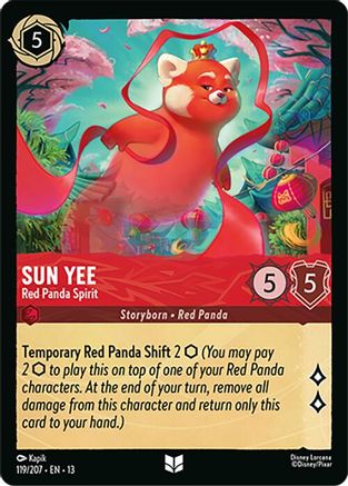 Sun Yee - Red Panda Spirit (119/204) Attack of the Vine (Cold Foil)