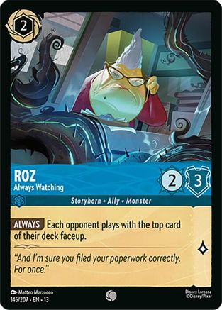 Roz - Always Watching (145/204) Attack of the Vine (Cold Foil)