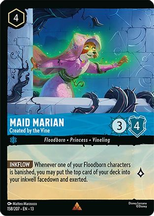 Maid Marian - Created by the Vine (Foil) (158/204) Attack of the Vine (Cold Foil)