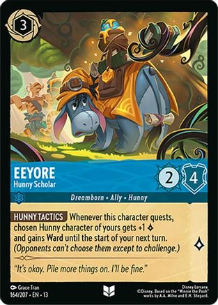 Eeyore - Hunny Scholar (164/204) Attack of the Vine (Non-Foil)