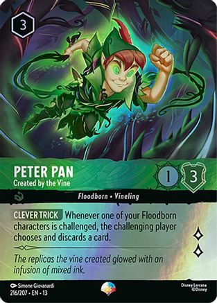 Peter Pan - Created by the Vine (Epic) (216/204) Attack of the Vine ()