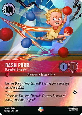 Dash Parr - Dodgeball Dynamo (Epic) (219/204) Attack of the Vine ()