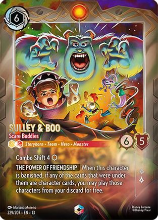 Sulley & Boo - Scare Buddies (Enchanted) (229/204) Attack of the Vine ()
