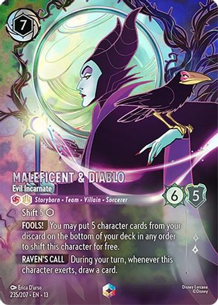 Maleficent & Diablo - Evil Incarnate (Enchanted) (235/204) Attack of the Vine ()