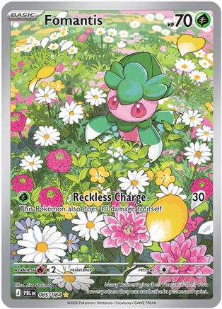 Fomantis 085/084 [ME05 Pitch Black] (Holofoil)