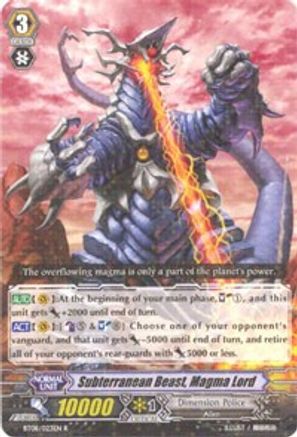 Subterranean Beast, Magma Lord (BT08/023EN) [Blue Storm Armada]