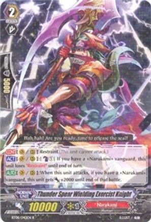 Thunder Spear Wielding Exorcist Knight (BT08/040EN) [Blue Storm Armada]