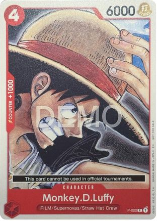 Monkey.D.Luffy - P-022 [One Piece Demo Deck Cards] Promo