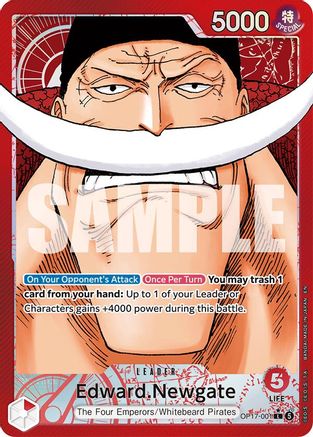Edward.Newgate (001) (Alternate Art) [The World's Strongest Warriors] Leader