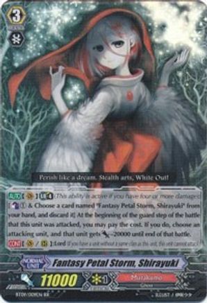 Fantasy Petal Storm, Shirayuki (BT09/009EN) [Clash of Knights & Dragons]