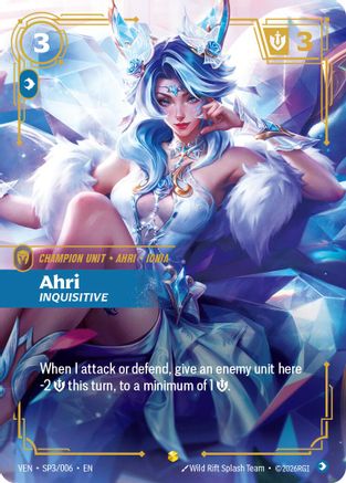 Ahri, Inquisitive (SP3/006) [Vendetta] Foil
