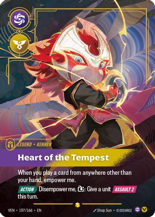 Kennen - Heart of the Tempest (Overnumbered) (197/166) [Vendetta] Foil