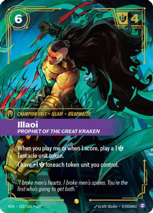 Illaoi, Prophet of the Great Kraken (Overnumbered) (182/166) [Vendetta] Foil