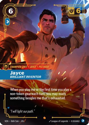 Jayce, Brilliant Inventor (068/166) [Vendetta] Foil
