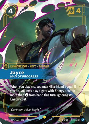 Jayce, Man of Progress (175/166) [Vendetta] Foil
