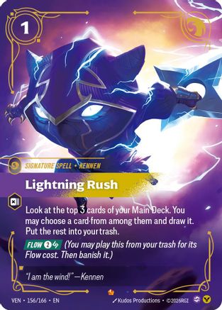 Lightning Rush (156/166) [Vendetta] Foil