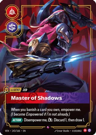 Zed - Master of Shadows (143/166) [Vendetta] Foil