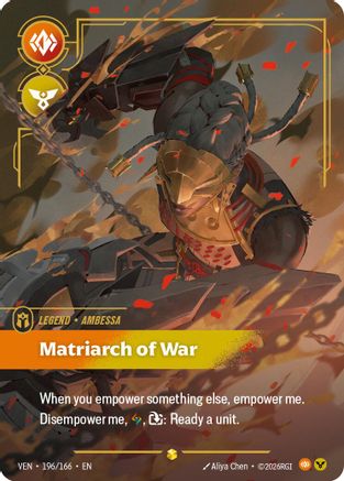 Ambessa - Matriarch of War (Overnumbered) (196/166) [Vendetta] Foil