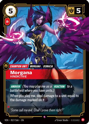 Morgana, Vindictive (017/166) [Vendetta] Foil