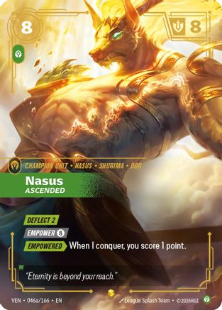 Nasus, Ascended (Alternate Art) (046a/166) [Vendetta] Foil