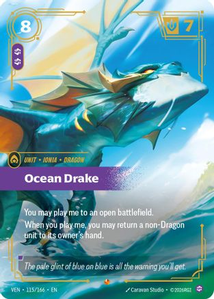 Ocean Drake (115/166) [Vendetta] Foil