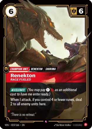 Renekton, Rage Fueled (019/166) [Vendetta] Foil