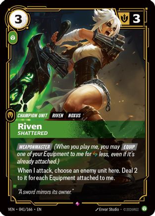 Riven, Shattered (041/166) [Vendetta] Foil