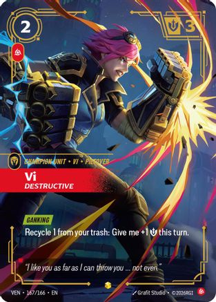 Vi, Destructive (167/166) [Vendetta] Foil