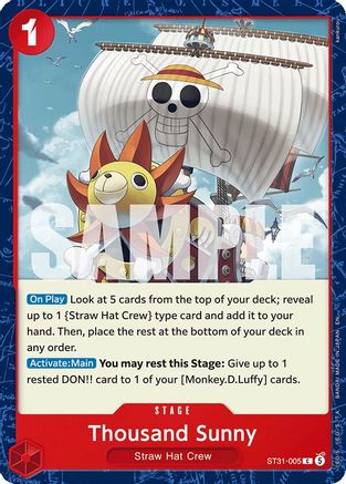 Thousand Sunny [Starter Deck 31: RED Monkey.D.Luffy] Common