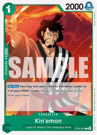 Kin'emon [Starter Deck 32: GREEN Roronoa Zoro] Common