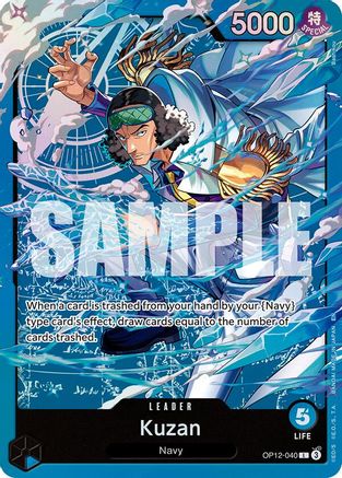 Kuzan (OP12-040) [Starter Deck 33: BLUE Kuzan] Leader