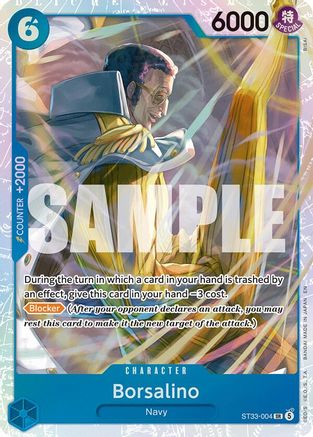 Borsalino [Starter Deck 33: BLUE Kuzan] Super Rare