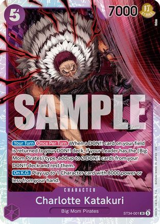 Charlotte Katakuri (ST34-001) [Starter Deck 34: PURPLE Charlotte Katakuri] Super Rare