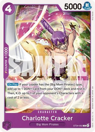 Charlotte Cracker [Starter Deck 34: PURPLE Charlotte Katakuri] Common