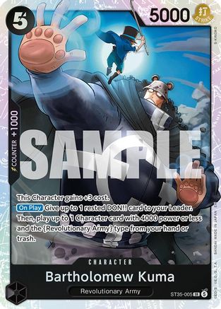 Bartholomew Kuma [Starter Deck 35: RED/BLACK Sabo] Super Rare